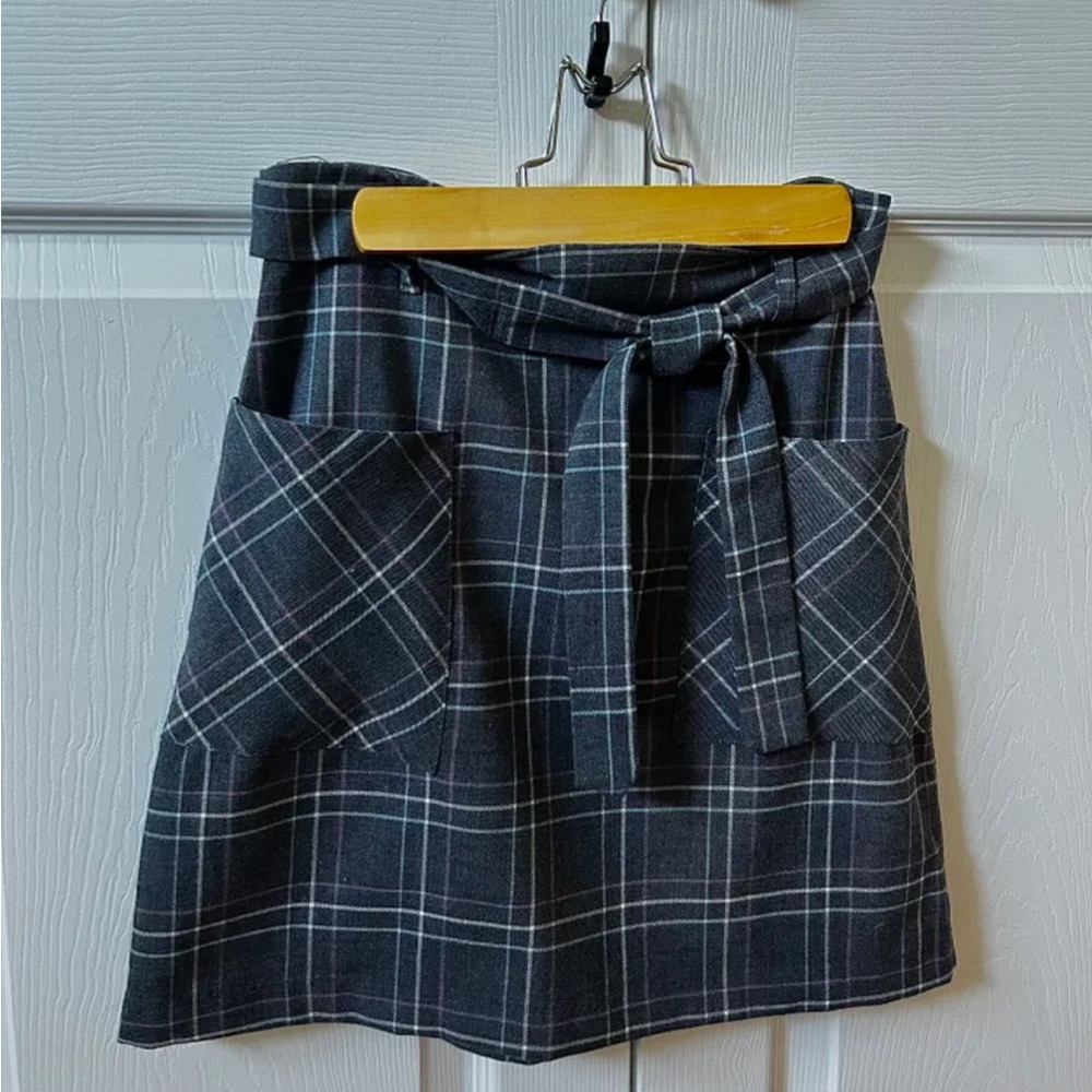 Mini plaid skirt